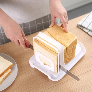 Bread Slicer Cutting Slicing Guide Cutter Kitchen Tool Maker Toast Sandwich Mold - Picture 1 of 8