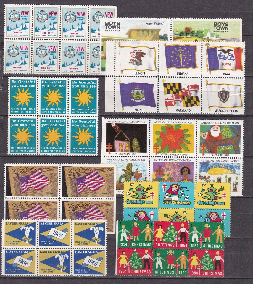 USA^^^x50    MNH    private  LABELS /CIND( WFW, Boys Town)      @ rrum2021us21 - Image 1 of 1