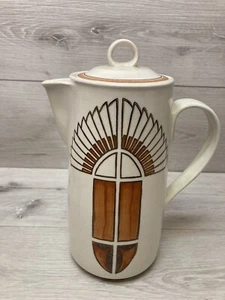 VTG Vernon Ware By Metlox Pitcher Juice Jug Tea Coffee Made In California W/ Lid - Picture 1 of 11