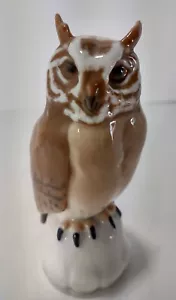 Bing & Grondahl COPENHAGEN Denmark Porcelain OWL 4 1/2"h Figurine #1800 - Picture 1 of 5