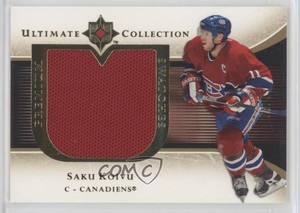 2005-06 Ultimate Collection Premium Swatches /75 Saku Koivu #PS-SK