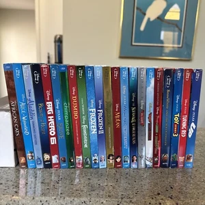 Lot Of 22 Disney, Pixar, Disney Nature Blu-Rays W/ Slip Covers - Picture 1 of 8