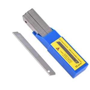 50 Stck. Standard 9 mm Klinge Abknappen Kohlenstoffstahl Klingen Auto Wickel Schneiden Messer Werkzeug - Bild 1 von 11
