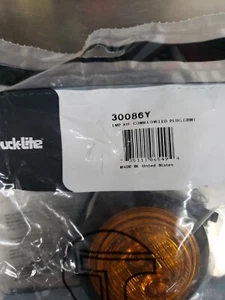 QTY 1 Truck-Lite Marker Low Profile Amber Round Light Kit # 30086Y - Picture 1 of 5