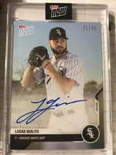 LUCAS GIOLITO On Card Auto /99 2020 Topps Now Road to Opening Day White Sox 85A