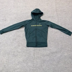 Nike Full Zip Hoodie Oregon Ducks Green Women Size Small (4-6) Nike Fit Therma - Picture 1 of 11