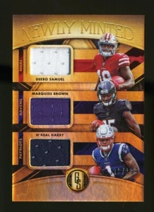 2019 Panini Gold Standard DEEBO SAMUEL/MARQUISE BROWN/HARRY Jersey #178/199 RC - Picture 1 of 1