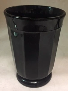 Tumbler - Paneled Pattern - Black Glass - Mosser USA - Picture 1 of 1