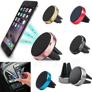 In Car Magnetic Phone Holder Fits Air Vent Universal Mount Various Colours UK 
