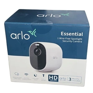 Cámara de seguridad Arlo Essential Wire Free Spotlight 1080p VMC230-100NAS TOTALMENTE NUEVA - Imagen 1 de 7