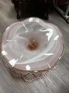 Large Compote, Murano Glass Centerpiece, Platter, Bowl - Picture 1 of 2