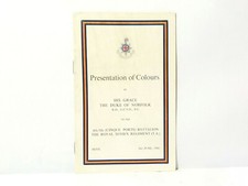 1960 4th/5th CINQUE PORTS Battalion Royal Sussex Regiment Colours Programme