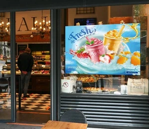 3D Erdbeere Slush H2996 Fensteraufkleber Wandgemälde Abziehbilder Honey - Picture 1 of 11