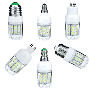 12V 24V 110V 220V LED Corn Light Bulbs 7W E27 E12 E26 E14 G9 5730 SMD 27LED Lamp - Picture 1 of 19