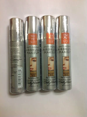 Base de maquillaje con aerógrafo Sally Hansen tamaño de prueba 4 X NATURAL BEIGE ESPECIA NUEVA. Foto 1 de 2