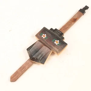 Chalet Cuckoo Clock Pendulum Wooden 7-3/16 inches Long - XC651 - Picture 1 of 2