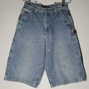 VTG Bugle Boy Loose Fit Shorts Denim Jean Jorts Size 18 Boys Y2K 90s Skater - Picture 1 of 9