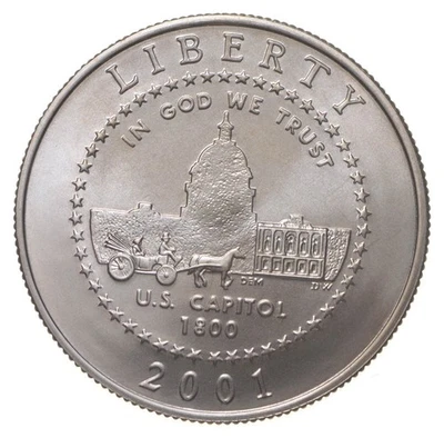 2001 Unc US Capitol Visitor Center Commemorative Half Dollar *9050 - Image 1 of 3
