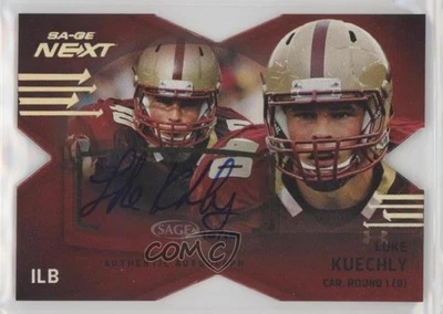 2012 SAGE Next Red Die-Cut /10 Luke Kuechly #SA-30 Rookie Auto RC - Image 1 of 2
