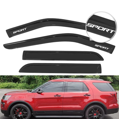For 11-19 Ford Explorer Window Visor Smoke Vent Guard Shade Acrylic w/ Sport Foto 1 de 4