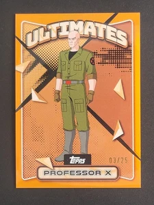 PROFESSOR X Orange Refractor /25 2025 Topps Finest Marvel X-Men '97 ULTIMATES - Picture 1 of 2