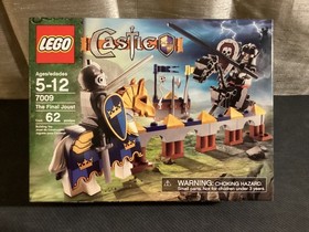 Lego Castle The Final Joust 7009 Blue Kings Knight Black Skeleton Horse 2007