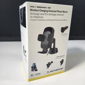 Scosche - QI Wireless Fast-Charging Universal Window Dash Mount - Picture 1 of 5