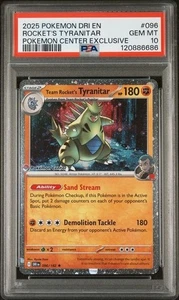 2025 Pokemon Destined Rivals Pokemon Center #096 Team Rocket's Tyranitar PSA 10 - Bild 1 von 2