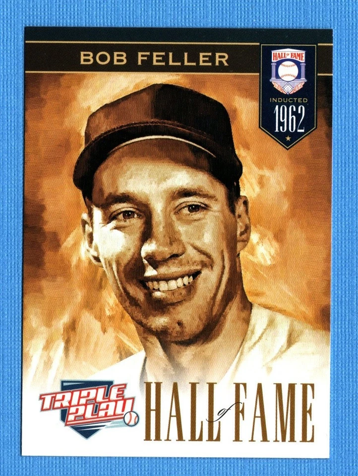 Panini Triple Play #278 2012 Bob Feller Salón de la fama Indios de Cleveland Foto 1 de 1