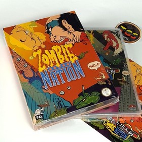 ABARENBO TENGU & ZOMBIE NATION + NES Cartridge PAL Strictly Limited Games (400Ex