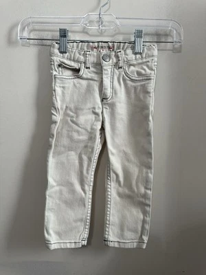 Jeans Bonpoint Kids Crema Unisex Talla 2 Foto 1 de 4