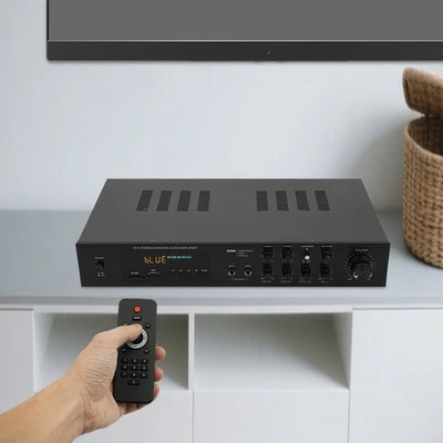 Bluetooth Amplifier, Audio Power Amplifier, Amp with Remote - Image 1 of 4