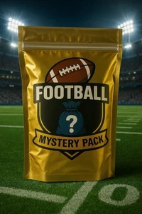 NFL Mystery Card Pack - 40 Cards - Graded Cards, Rookies, Autos, Relics, More - Picture 1 of 1