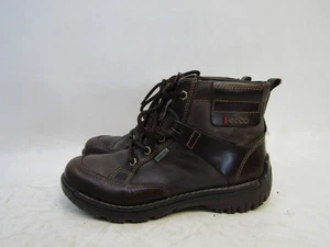 Ecco Womens Sz 36 EUR Brown Leather Lace Up Gore Tex Ankle Fashion Boots Bootie - Picture 1 of 11