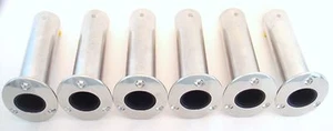 (6) Cast Stainless Steel 0 Deg Flush Mount Fishing Rod Pole Holders Heavy Duty - Bild 1 von 1