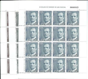 RARÍSIMOS MINIPLIEGOS 100, 200 Y 500 PTS REY NUEVOS - NO CATALOGADOS-LUJO ** - Imagen 1 de 1