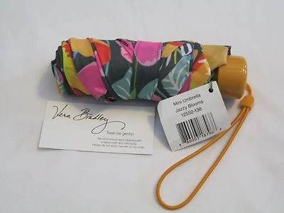 Vera Bradley JAZZY BLOOMS Mini PARAGUAS para CARTERA TOTE Mochila Bolso Coche SOL NUEVO CON ETIQUETAS Foto 1 de 3