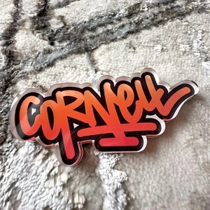 Landmark Magnet: CORNELL | for Fridge, Locker or Office | graffiti | Calligraphy - Picture 1 of 5
