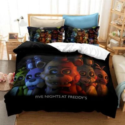 3D Five Nights at Freddy's FNAF Duvet/Quilt/Cover Bedding Set Kids PillowCase - Image 1 of 4