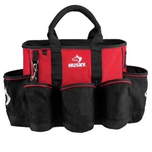 Husky Portable Tote Bag 14 Inch Padded Handle Grips Supply Storage Organizer - Picture 1 of 6