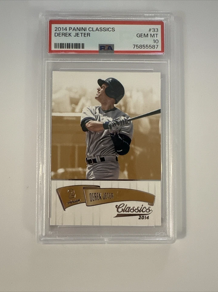 2014 Panini Classics Derek Jeter #33 PSA 10 Gem Mint HOF New York Yankees - Image 1 of 4