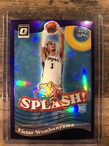 2023-24 Donruss Optic Victor Wembanyama Purple Splash Holo Prizm RC #6 - Bild 1 von 2