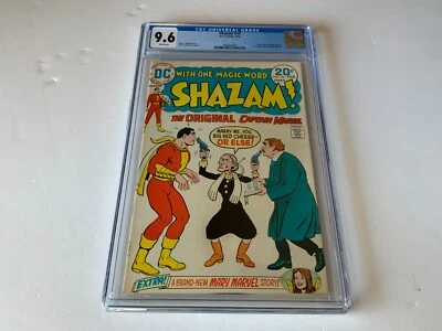 SHAZAM 10 CGC 9.6 WHITE PAGES CAPTAIN MARY MARVEL DC COMICS 1974 - Image 1 of 4