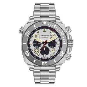 Reloj Hombre Buceo Cuarzo Japón VK67 Movimiento Cristal Zafiro Bisel Unidireccional - Imagen 1 de 17