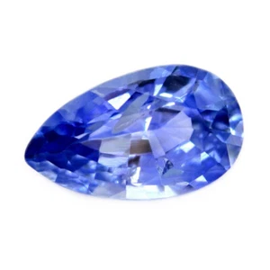 Superb Certified 0.90ct Natural Ceylon Blue Sapphire Sri Lanka Pear 7.7x4.6mm - Picture 1 of 5