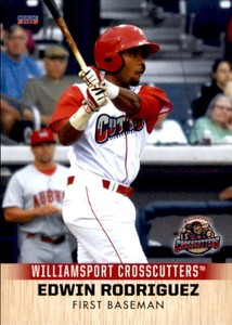 2018 Williamsport Crosscutters Choice 25 Edwin Rodriguez Venezuela Baseball Card