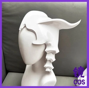 Anime BLEACH Ulquiorra Cifer Half Face Mask PLA Helmet Headgear Cosplay Prop - Picture 1 of 2