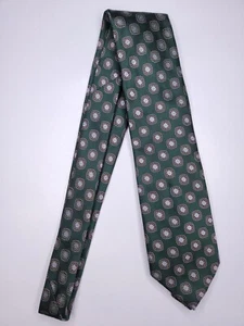 Jos A Bank Mens Formal Necktie 58"Lx3.5"W Green/Brown Neck Tie - Picture 1 of 4
