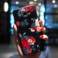 Estuches grundlegende Estilo Rosas Flores para Samsung Galaxy s7 s8 s9 Edge Plus Note 8