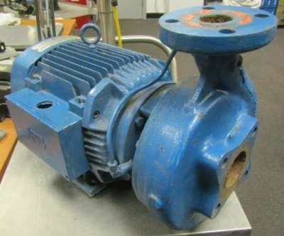 😎 FEDERAL 3 HP CAST IRON CENTRIFUGAL PUMP 1 1/2" x 2" 230/460 VAC 3515 RPM 182J - Image 1 of 4
